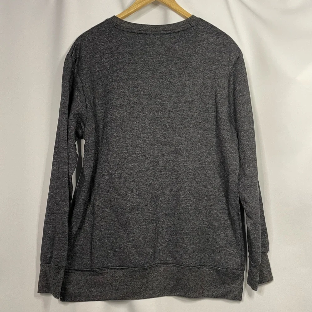 Crooks & Castles heather grey crew neck graphic sweatshirt sz XL
